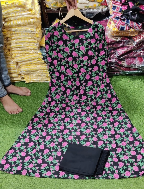 BRISA Beautiful Heavy Rayon Kurti&Palazo - M(38)L(40)XL(42)XXL(44)
