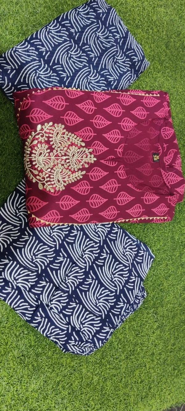 BRISA  Heavy Rayon Embroidery Kurtis - M(38)L(40)XL(42)XXL(44)