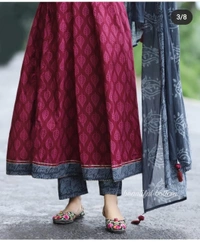 BRISA  Heavy Rayon Embroidery Kurtis - M(38)L(40)XL(42)XXL(44)