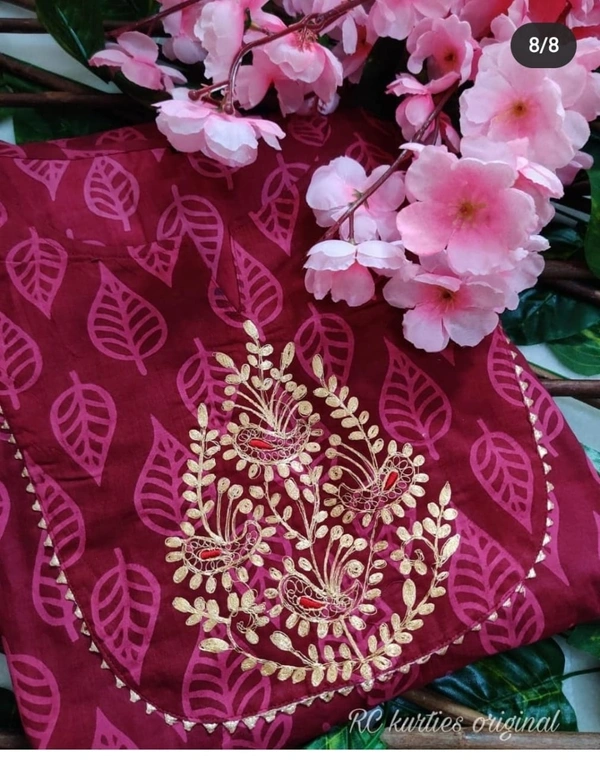 BRISA  Heavy Rayon Embroidery Kurtis - M(38)L(40)XL(42)XXL(44)