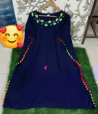 BRISA Rayon Soft Fabric Solid Kurtis - freesize