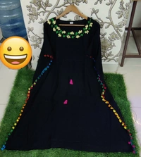 BRISA Rayon Soft Fabric Solid Kurtis - freesize