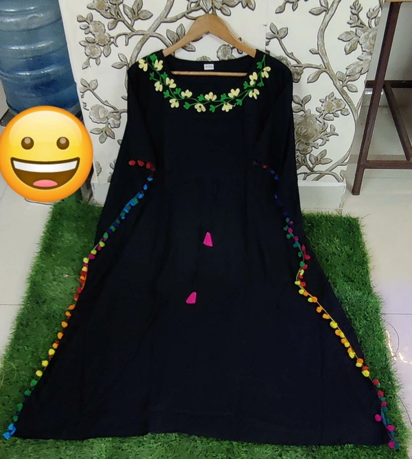 BRISA Rayon Soft Fabric Solid Kurtis - freesize