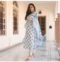 BRISA Cotton Printed Kurtis - m(38)L(40)XL(42)XXL(44)