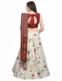 BRISA Women's Printed LEHENAGAS Choli - freesize (semistiched)