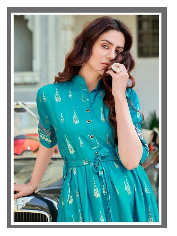 BRISA Printed Rayon Kurtis - 38 40 42 44