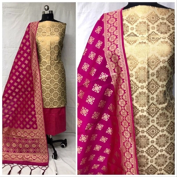 BRISA Banarasi Dress Materials - free size