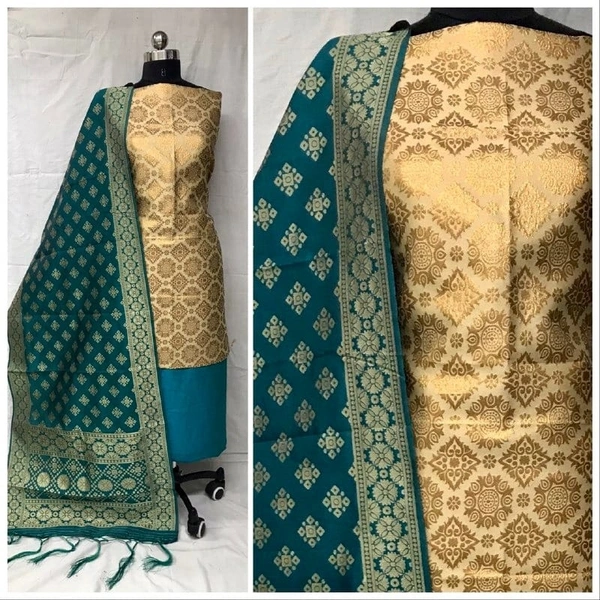 BRISA Banarasi Dress Materials - free size