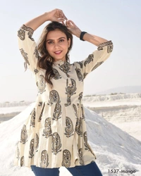BRISA Ruby Printed Cotton Kurtis - M(38)L(40)XL(42)XXL(44)