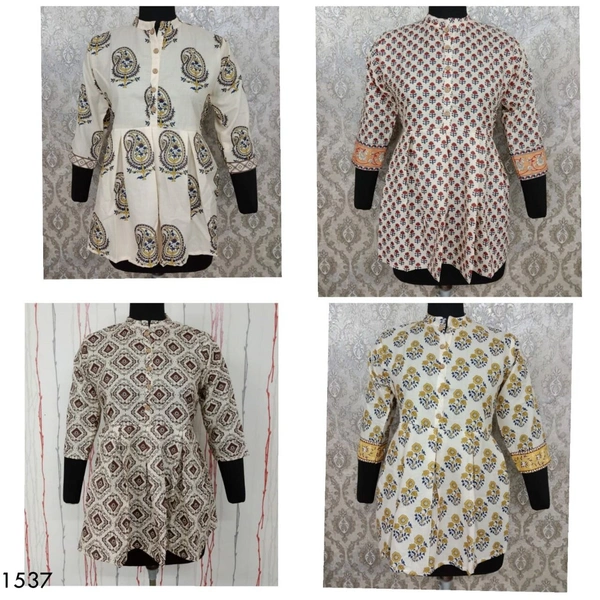 BRISA Ruby Printed Cotton Kurtis - M(38)L(40)XL(42)XXL(44)