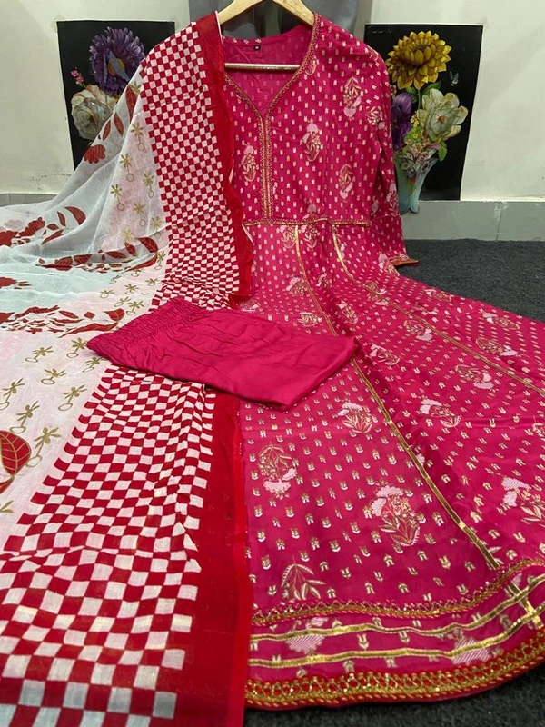 BRISA Printed Anarkali Kurtis - M(38)L(40)XL(42)XXL(44)