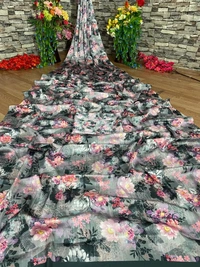 BRISA Satin Printed Silk Sarees