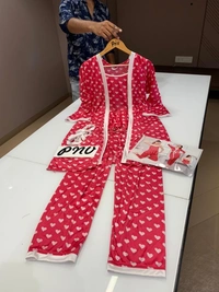 BRISA Dotted Night Dresses - fit upto L