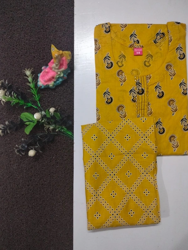 BRISA Women's Casual Cotton Kurtis &Pants - 3XL(46) & 4XL(48)