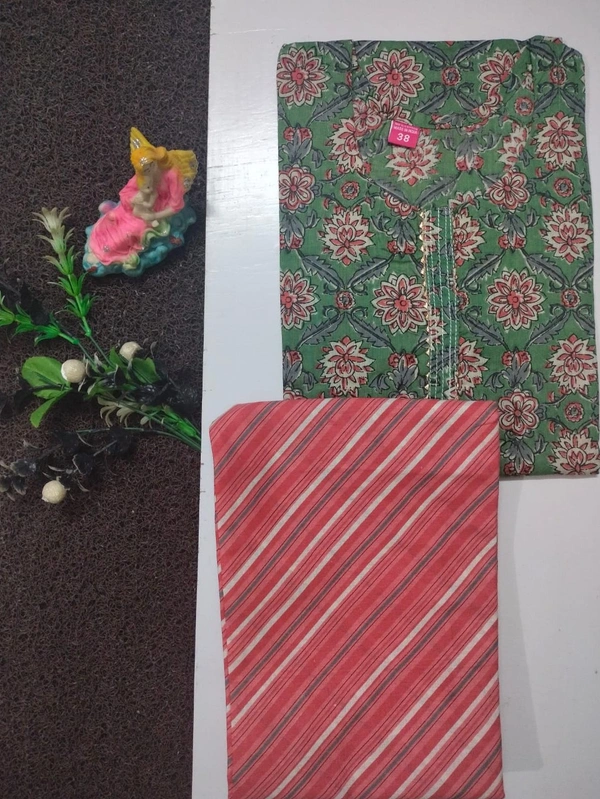 BRISA Women's Casual Cotton Kurtis &Pants - 3XL(46) & 4XL(48)