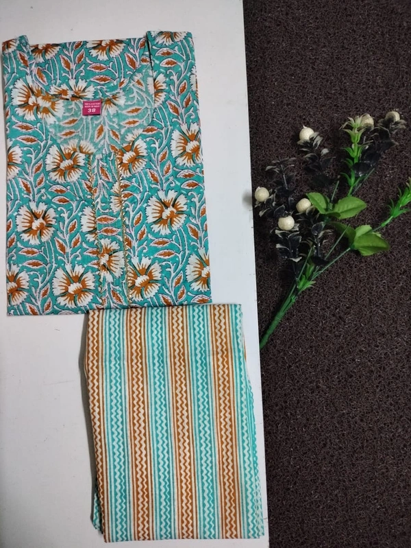 BRISA Women's Casual Cotton Kurtis &Pants - 3XL(46) & 4XL(48)