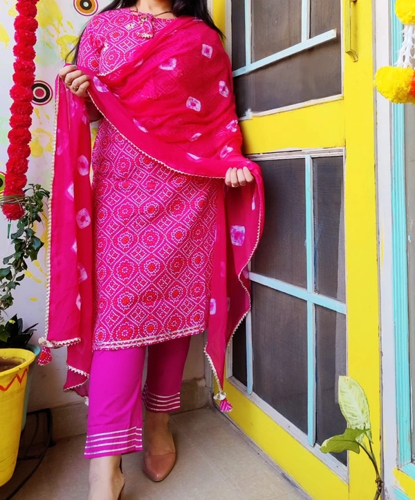 BRISA Cotton Fabric Kurtis&Pants - M(38)L(40)XL(42)XXL(44)