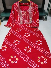 BRISA Designer Embroidery Kurtis&Pants - 38 40 42 44