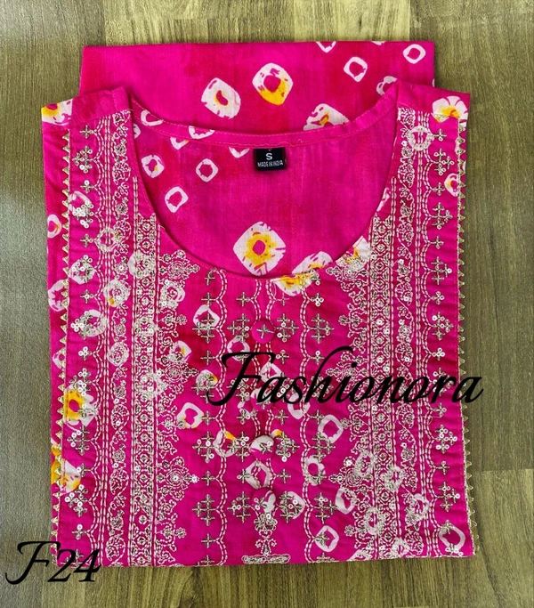 BRISA Designer Embroidery Kurtis&Pants - 38 40 42 44