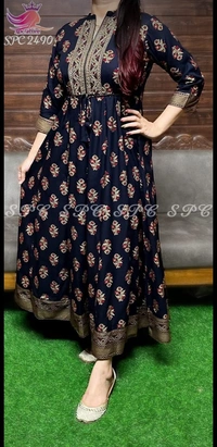 BRISA Printed Premium Rayon Kurtis - 38,40,42,44