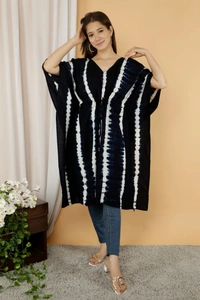 BRISA Soft Rayon Shibori Kaftans - free size