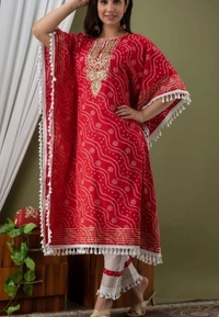 BRISA Cotton Rich Printed Kaftans - 38 40 42 44