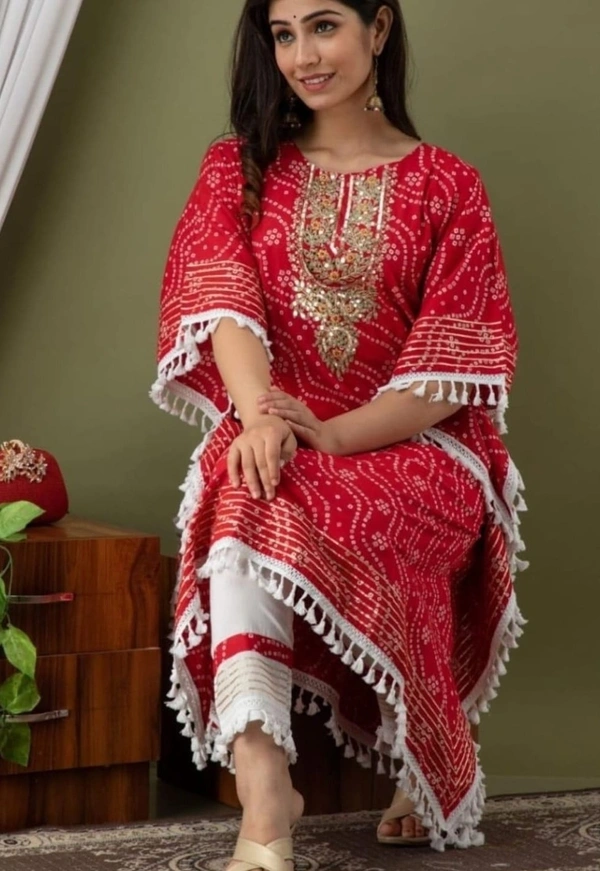 BRISA Cotton Rich Printed Kaftans - 38 40 42 44
