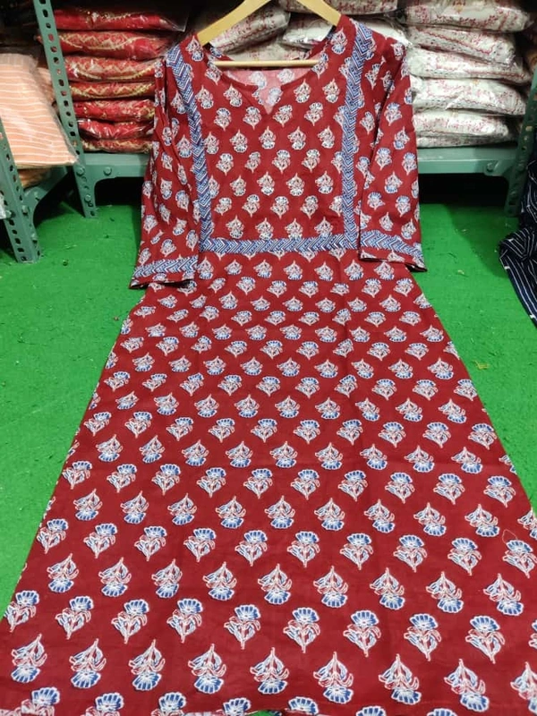 BRISA Premium Cotton printed  Kurtis - 38 40 42 44