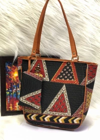 BRISA Ikkat Combo Handbags