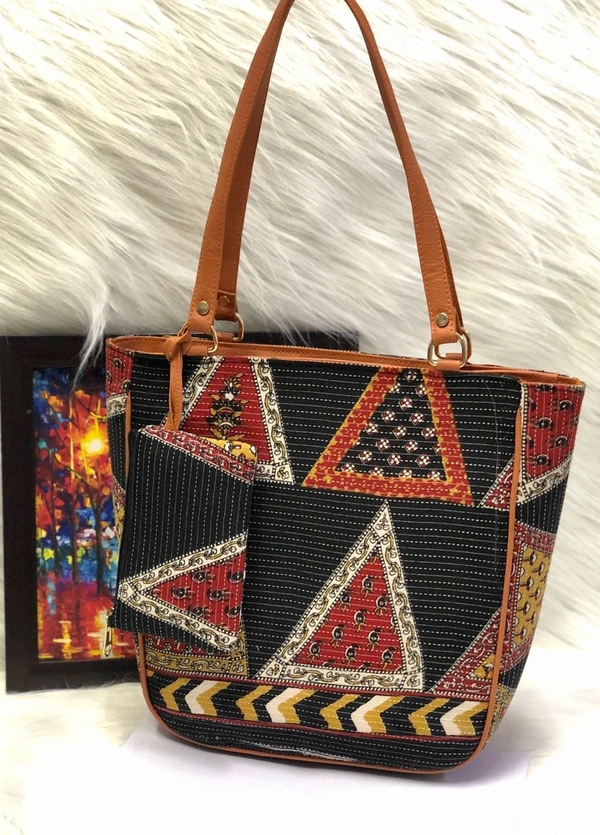 BRISA Ikkat Combo Handbags