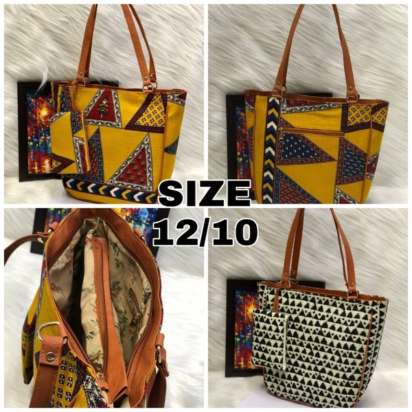 BRISA Ikkat Combo Handbags