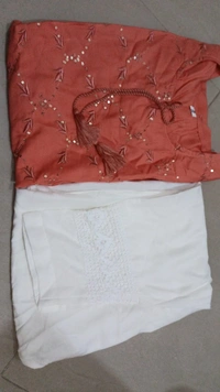 BRISA Rayon Embroidery Kurti&Pant - M(38)toXXL(44)