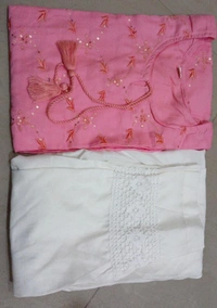 BRISA Rayon Embroidery Kurti&Pant - M(38)toXXL(44)