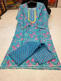 BRISA Cotton Straight Kurti &Pant  - L(40)XL(42)XXL(44)3XL(46)