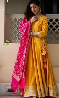 BRISA Beautiful Classy Full Flair Kurti+Duppatta - M 38 to xxl 44