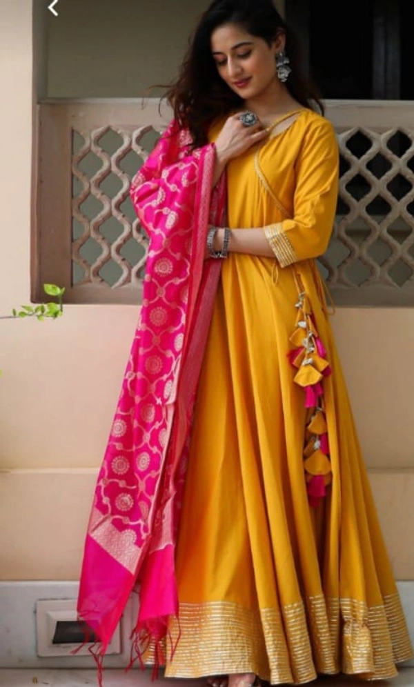 BRISA Beautiful Classy Full Flair Kurti+Duppatta - M 38 to xxl 44