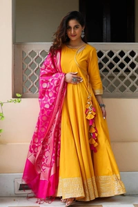 BRISA Beautiful Classy Full Flair Kurti+Duppatta - M 38 to xxl 44