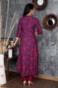 BRISA Heavy Rayon Kurti+Pant+Duppatta - M 38 L 40 XL 42 XXL 44