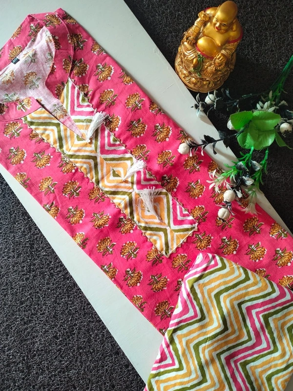 BRISA Jaipuri Camric Kurti Pant Pair - M 38 L 40 XL 42 XXL 44