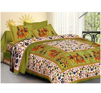 BRISA Jaipuri Sangeri Bedsheets & Pillow Covers