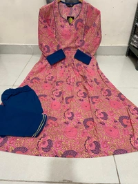 BRISA Cotton Printed Kurti&Pant - M(38)L(40) XL(42)XXL(44)