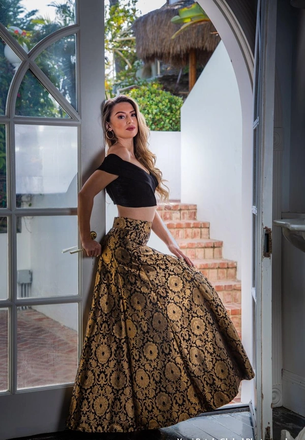 BRISA Banarasi Zari Lehenga Choli