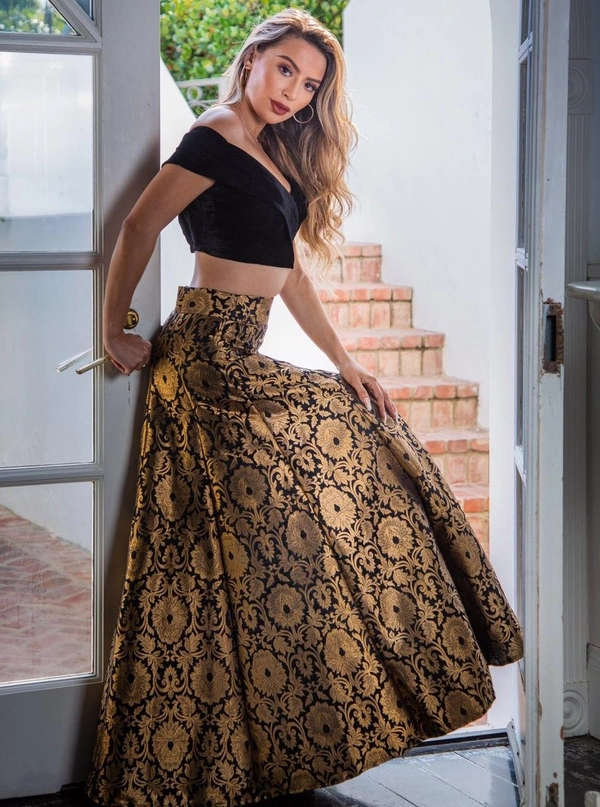 BRISA Banarasi Zari Lehenga Choli