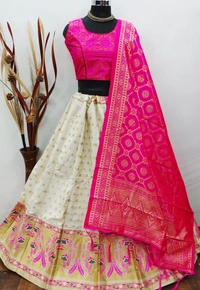 BRISA Women's Banarasi Lehengas 