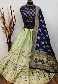 BRISA Women's Banarasi Lehengas 