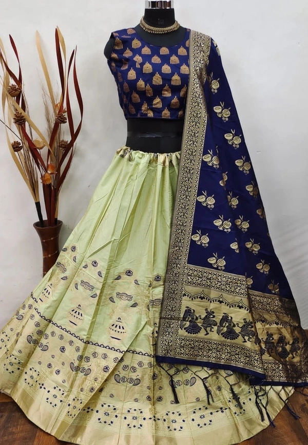 BRISA Women's Banarasi Lehengas 