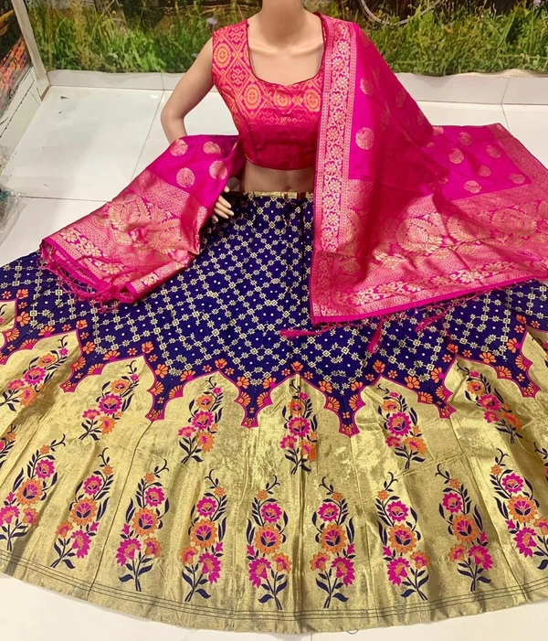 BRISA Women's Banarasi Lehengas 