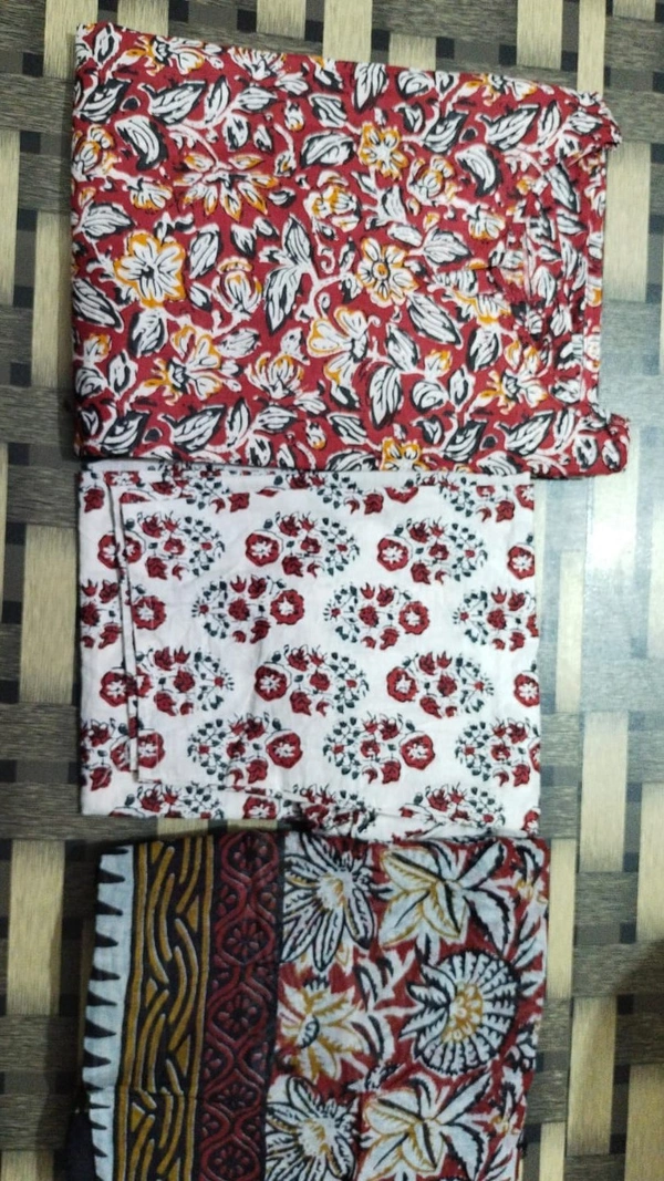 BRISA Rayon Cotton Fabric Kurti Pant &Dupatta - M 38 L 40 XL 42 XXL 44