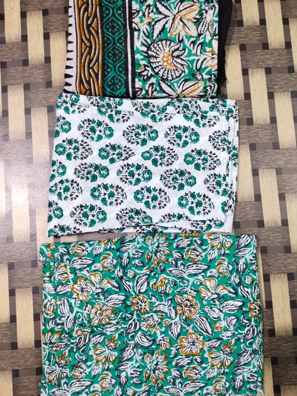BRISA Rayon Cotton Fabric Kurti Pant &Dupatta - M 38 L 40 XL 42 XXL 44