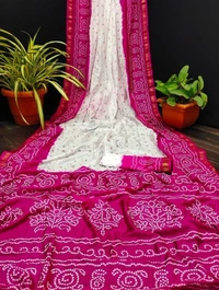 BRISA  Beautiful Bandhej Sarees